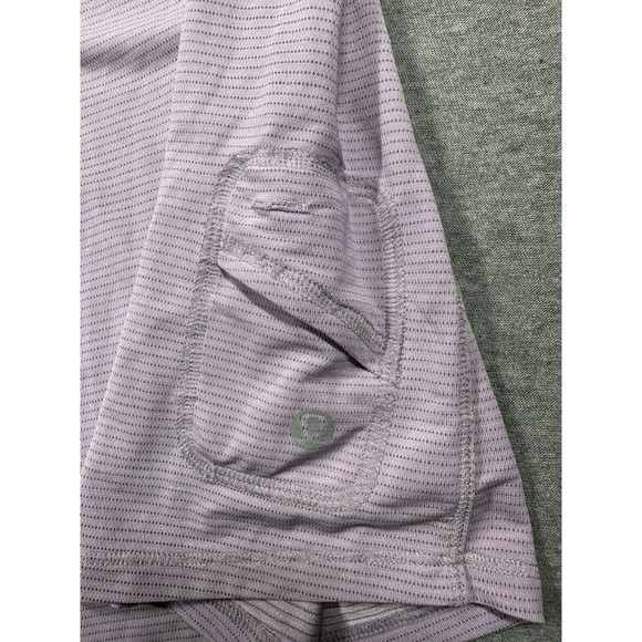 Lululemon‎ Women’s Lilac Short Sleeve Shirt W/ Ruffles Sz 6 - Picture 7 of 9